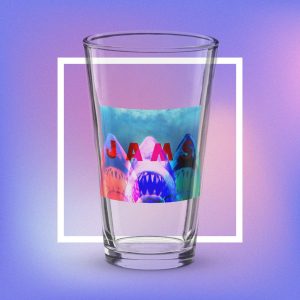 JAMS pint glass
